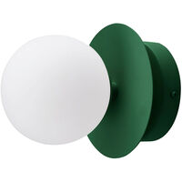 Art Deco Væg-/Loftslampe Grøn / Hvid