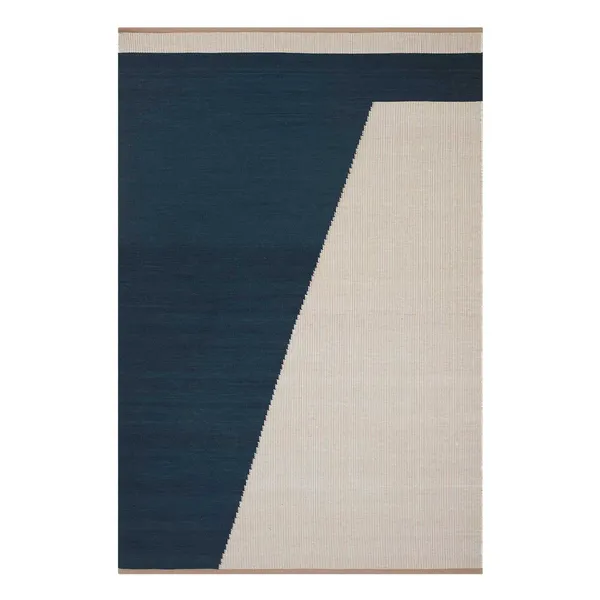 Una Traceable Rug 230x320 cm Dark Blue/Beige/Off White