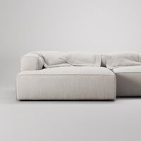 Grand 3-Personers Sofa chaiselong Venstre Moon White