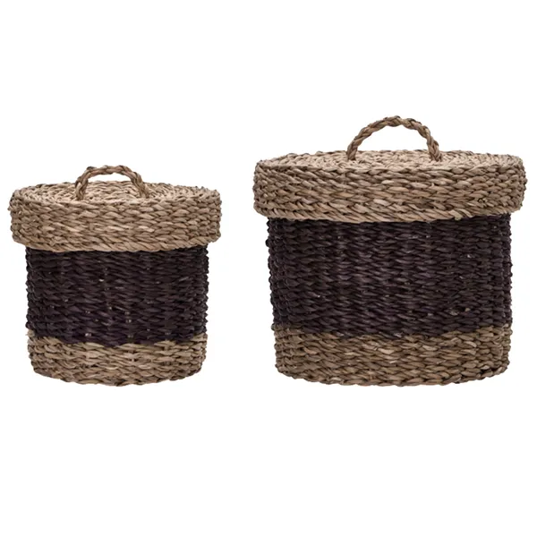 Rangi Opbevaringskurv 2-pak Blomme