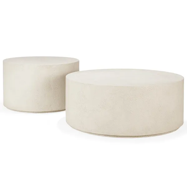 Elements Soffbord Off-white Ø60 cm