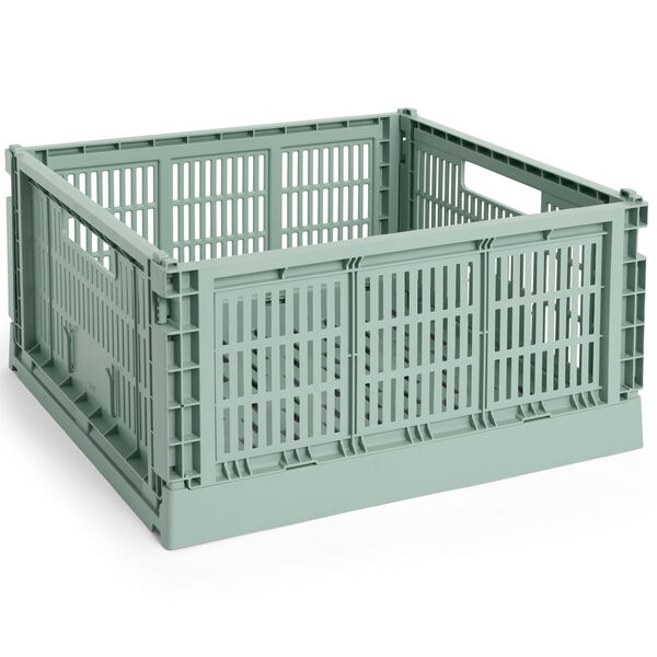 Colour Crate Large Square Oppbevaring Sage Green