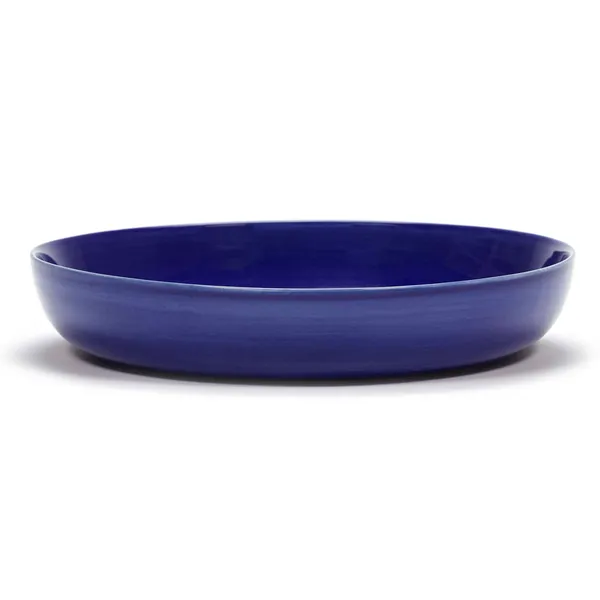 Feast Deep Plate 22 cm Dark Blue / White Striped