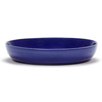 Feast Deep Plate 22 cm Dark Blue / White Striped