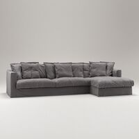 Le Grand Air 3-Personers Sofa Bomuld Divan Højre Grå