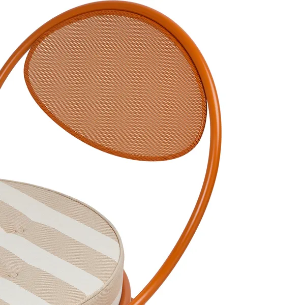 Copacabana Loungestol Oransje / Leslie Stripe 040