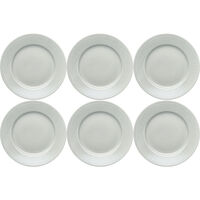 Swedish Grace Tallrik 21 cm 6-pack Dimma (Ljusgrå)