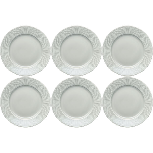 Swedish Grace Tallerken 21 cm 6-pak Fog (Light Grey)