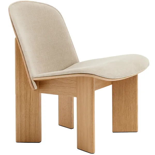 Chisel Loungestol med Betrukket Forside Eg / Linara 216