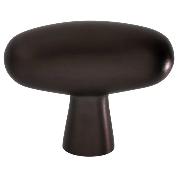 T Oliver Knop Bronzeret Messing