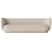 Rico Wool Boucle 4-Personers Sofa Naturlig