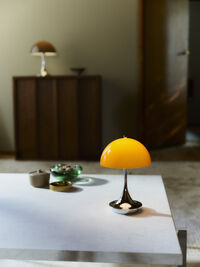 Panthella 160 Bordslampa Portabel V3 Original Opal Orange