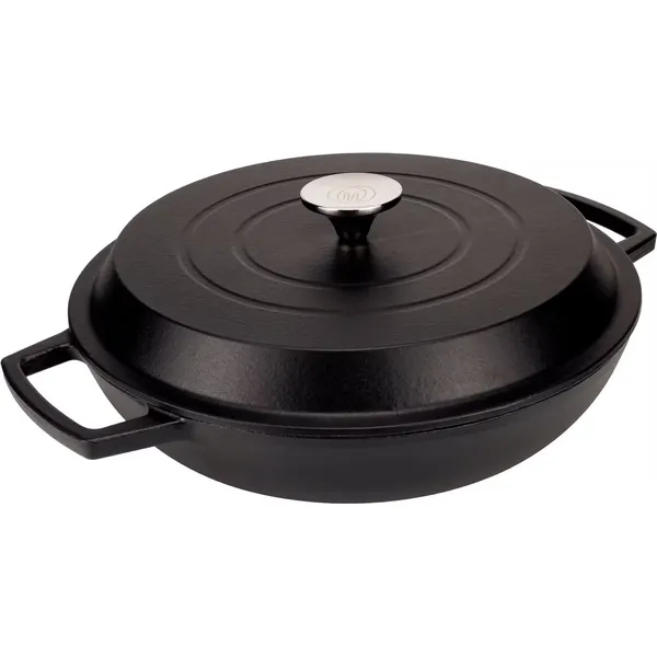 Gjutjärnsgryta 28 cm Mattsvart