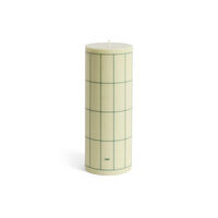 HAY Column Stearinlys Stor Lysegrøn/Mørkegrøn