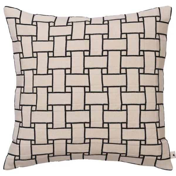 Lattice Kudde 40x60 cm Off-white/Svart