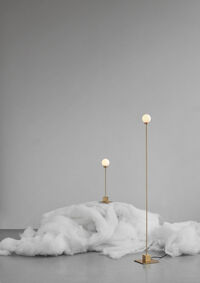 Snowball Gulvlampe Messing