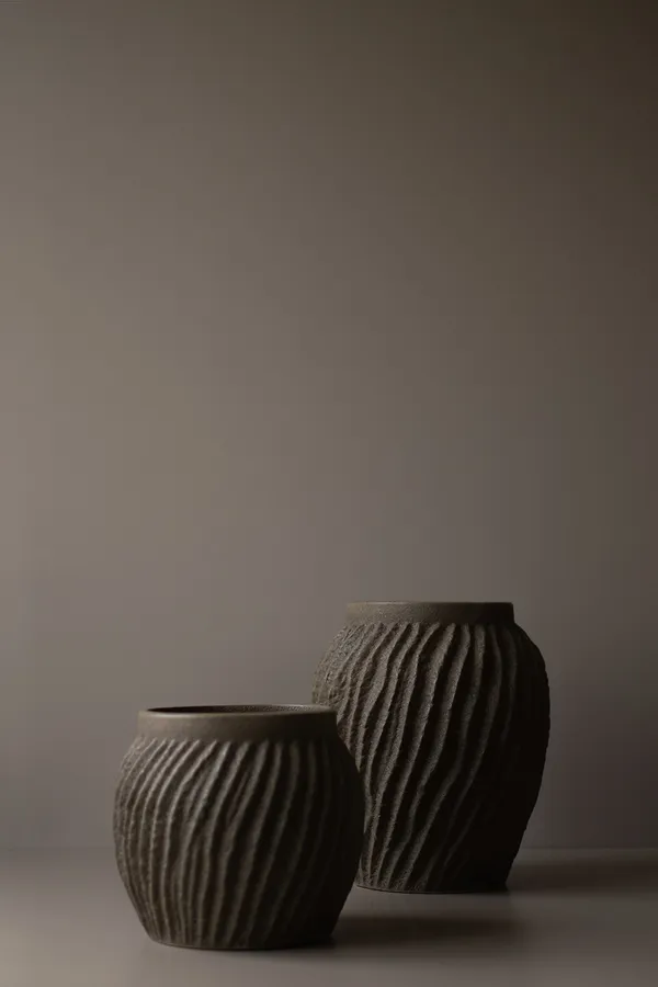Raw Pot H19 cm Sandy Dust