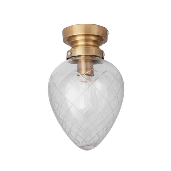 Juni Væg-/Loftslampe Messing / Klar