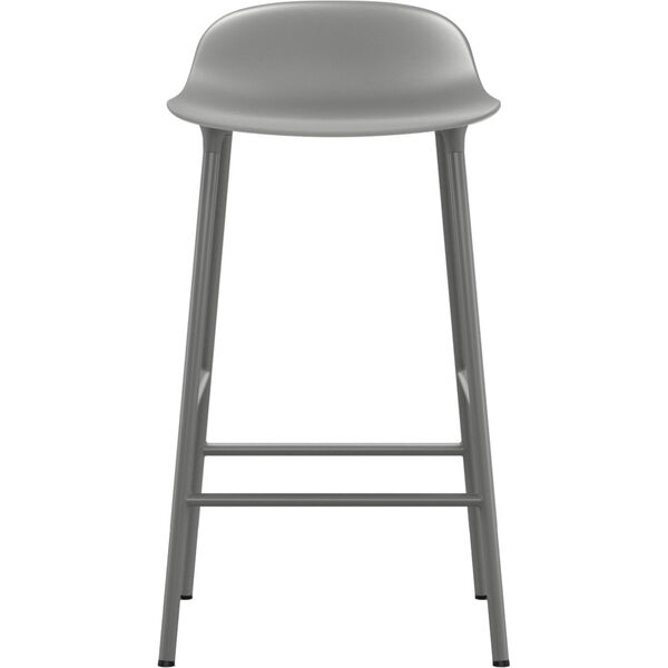Form Barstol Stålben 65cm Grå