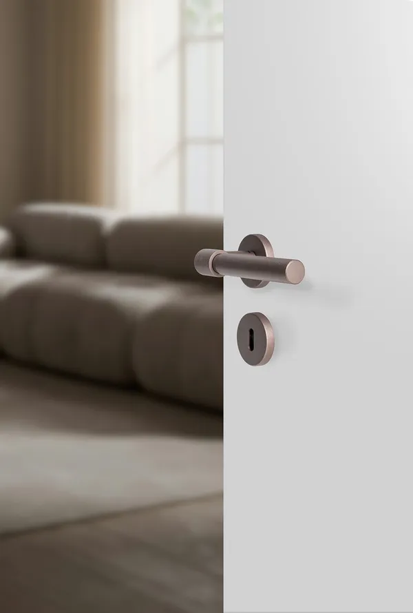 Helix 200 Plain Door Handle Dark Bronze