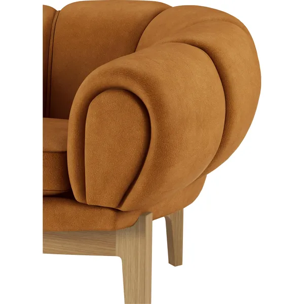 Croissant 3-Personers Sofa Eg/Chamois 1708