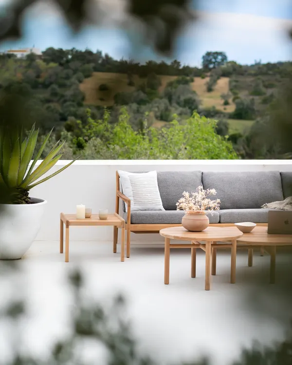 Quatro Outdoor Soffbord Ø68 cm Teak
