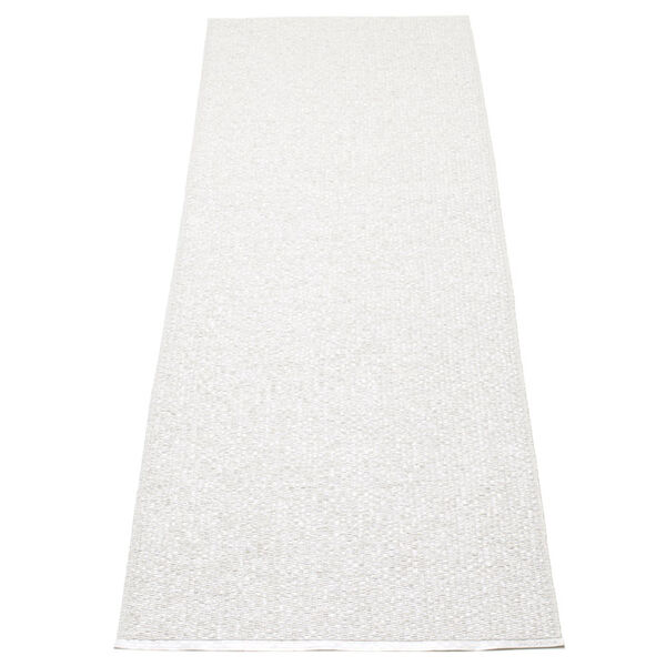 Svea Matto 70x160 cm Metallic White/White