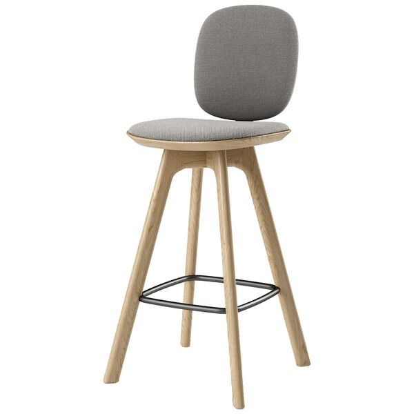 Pauline Comfort Baarituoli 75 cm Oiled Oak / Hallingdal Harmaa