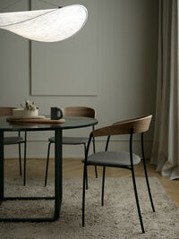 Florence Matbord 120 cm Svart Marmor / Svart