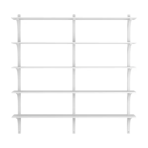 Levi Wall Shelf 180 cm Big Aluminium / Vitlaserad Ash