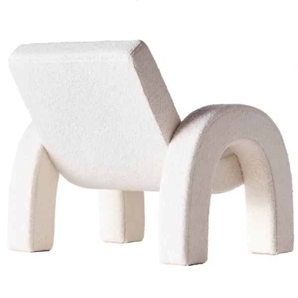 Arco Loungestol Bouclé Hvid