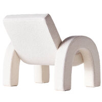 Arco Loungestol Bouclé Hvid
