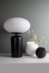 Jackson bordlampe hvit/svart