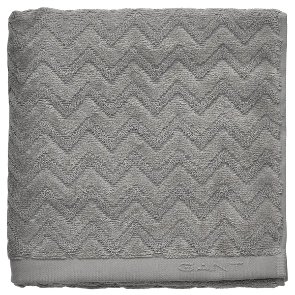 Jacquard Herringbone Badematte 60x90 cm Concrete Grey
