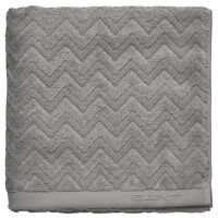 Jacquard Herringbone Badematte 60x90 cm Concrete Grey