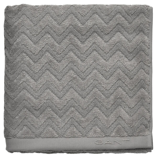 Jacquard Herringbone Badrumsmatta 60x90 cm Concrete Grey