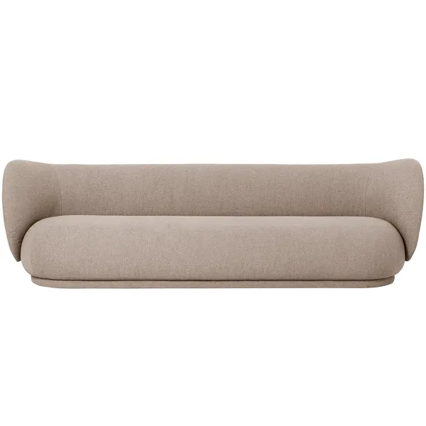 Rico Boucle 4-Seter Sofa Sand