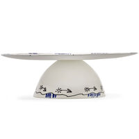 Midnight Flowers Cake Stand Large 28 cm Milk