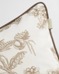 Sateen Tree Print Pude 50x50 cm Taupe Beige