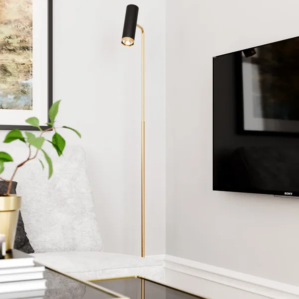 Puls Golvlampa Mattsvart