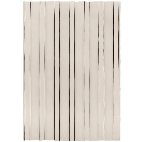 Twill Päiväpeite 180x260 Luonnonvalkoinen/Musta