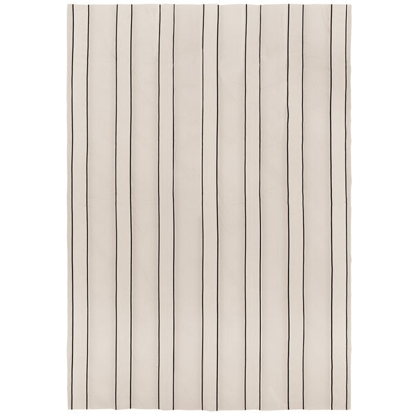 Twill Sengetæppe 180x260 Offwhite/Sort