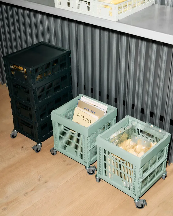 Colour Crate Large Square Oppbevaring Charcoal