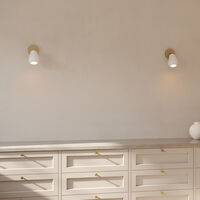 Anoli Spot Surface Vegg-/Taklampe Hvit / Nordic Gold
