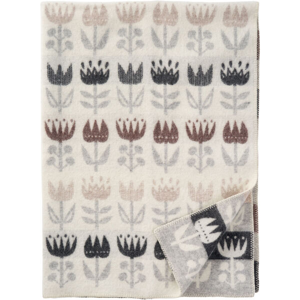 Tulip Plaid 130x180 cm Grå