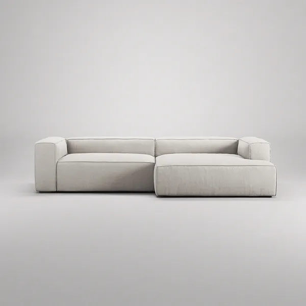 Grand Kolmipaikkainen Sohva leposohva Oikea Moon White