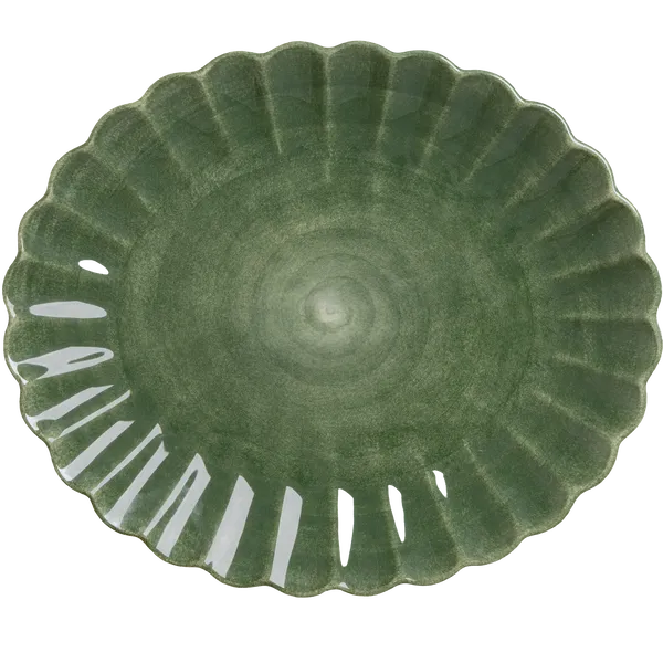 Oyster Fat 35x30 cm Skogsgrön