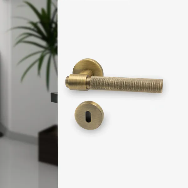 Helix Door Handle 200 Antique Bronze