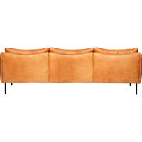 Tiki Soffa 3-Sits Svarta Ben / Skinn Vintage Cognac