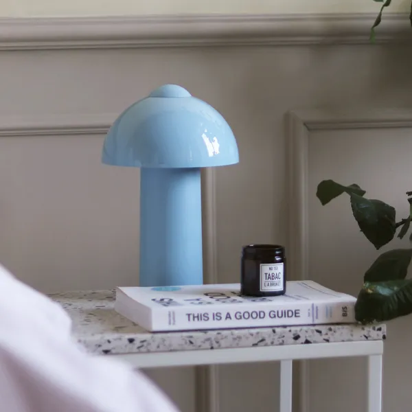 Buddy Bordlampe Bærbar Lyseblå